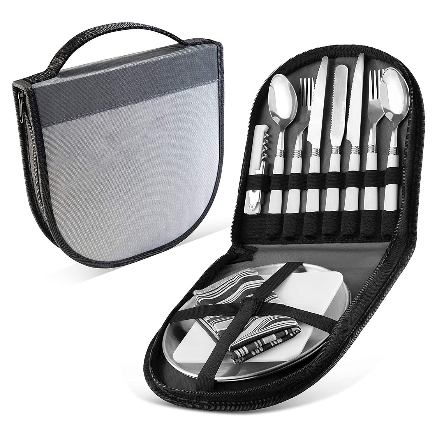 All‑in‑One Stainless Picnic Set — Easy Outdoor Eating Anywhere