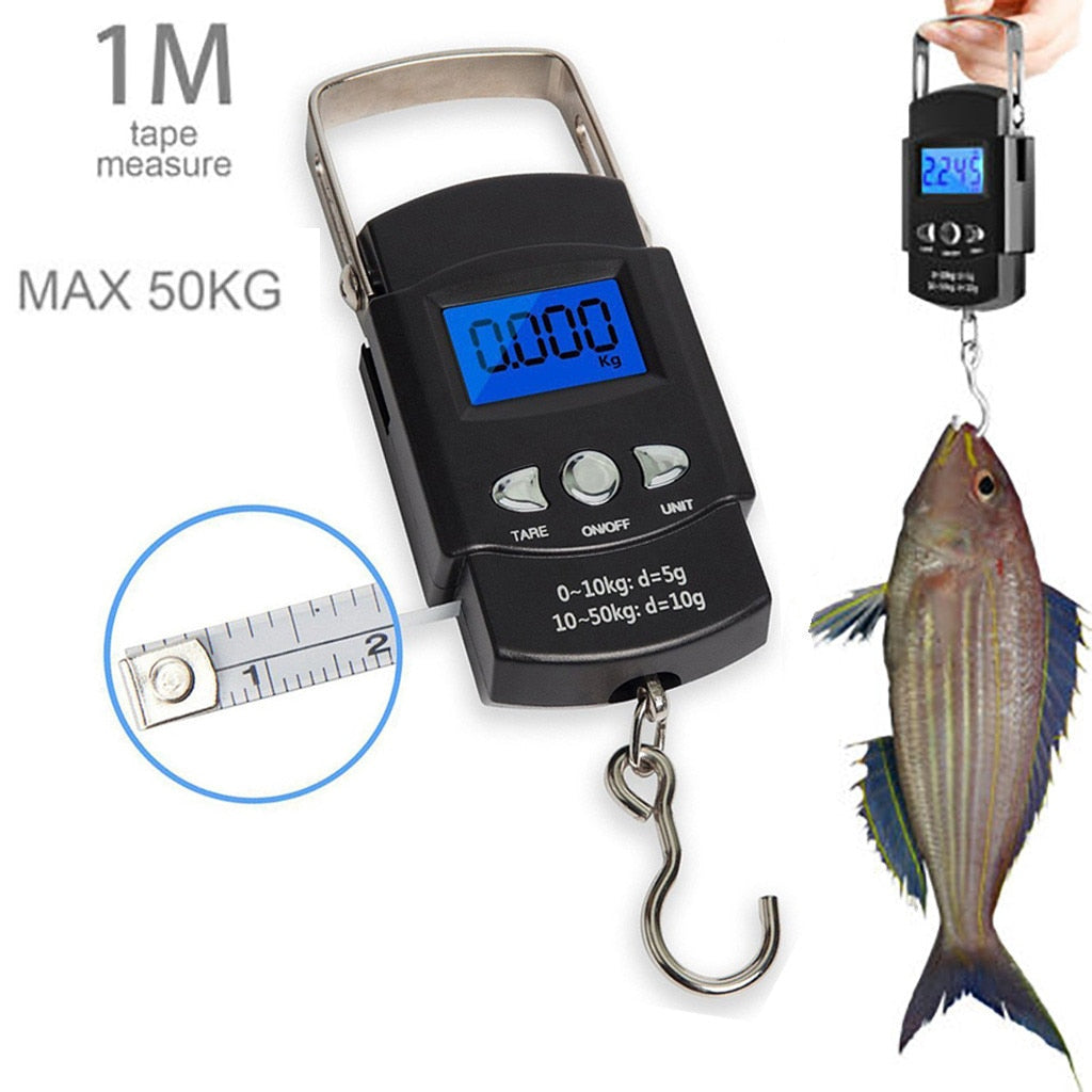 High-Precision Fishing Scale & Measuring Tape Combo