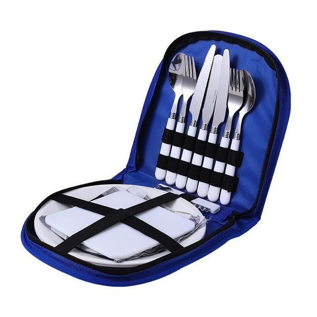 All‑in‑One Stainless Picnic Set — Easy Outdoor Eating Anywhere
