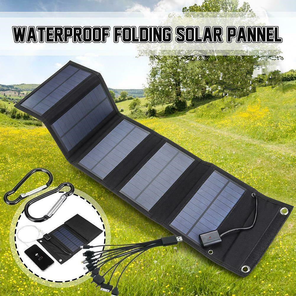 Portable Foldable Solar Charger for Travel - Stay Powered Anywhere