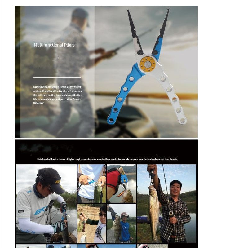 Strong Aluminum Pliers for Fishing, Hooks & Line